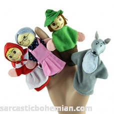 Leegor New 4PCS Set Little Red Riding Hood Christmas Animal Finger Puppet toy Educational Toys Storytelling Doll B01MXL16JT